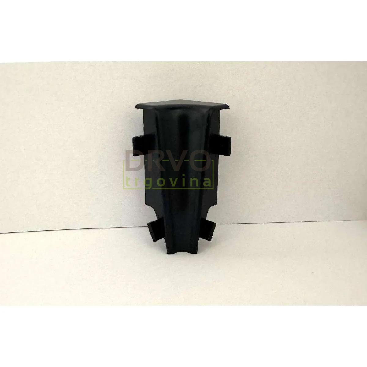 PVC KUT UNUTARNJI ZA LETVICU P71 CRNI 