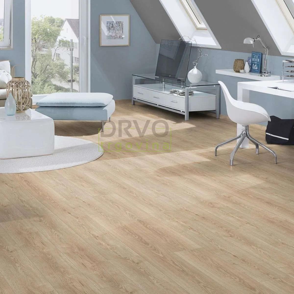 LAMINAT  8mm/Kl.32 VARIOSTEP CLASSIC V FUGA K485x HRAST STERLING, RASPOLOŽIVO 19,894m2 