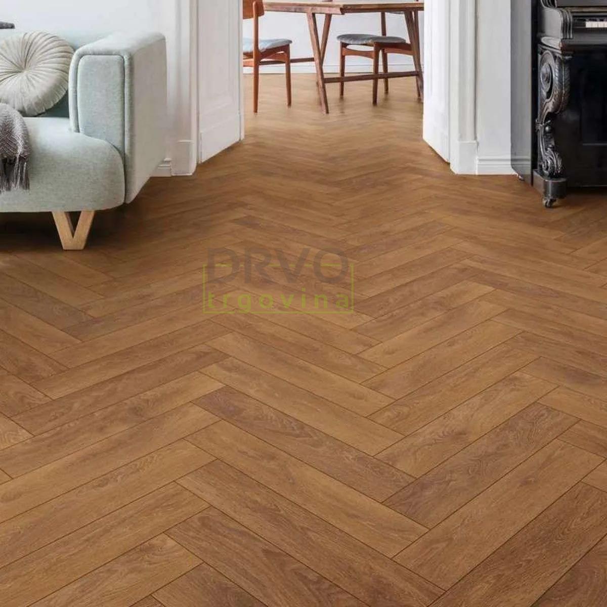 LAMINAT  8mm/Kl.32 HERRINGBONE MO.RE 8573 HRAST HARLECH RIBLJA KOST p=0,87 m2 