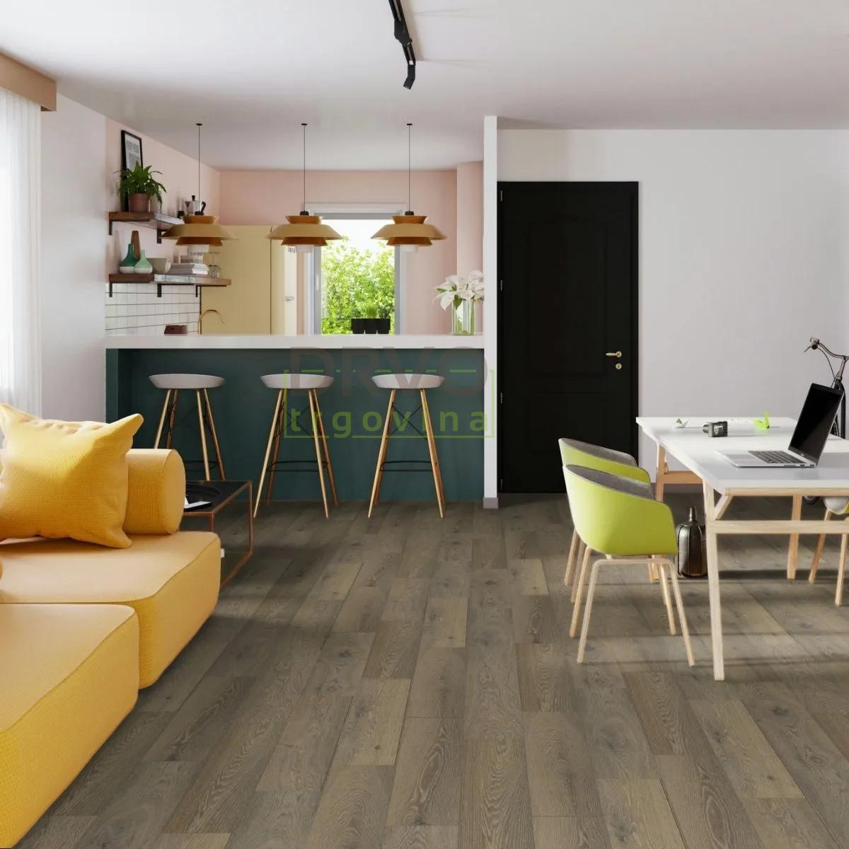 SPC VINIL 5,5+1mm/KL.34 LUXURY R076x HRAST ESPRESSO  s PLUTO podlogom p=1,3939m2 