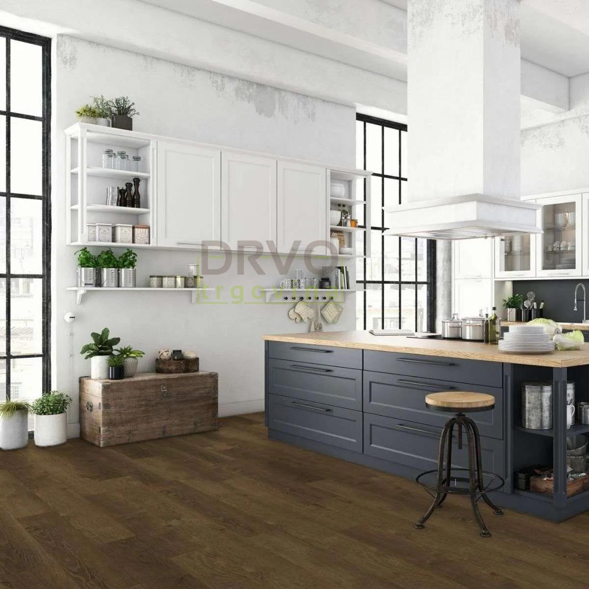 LAMINAT 10mm/Kl.33 KRONOSTEP PURE+ V FUGA K600 HRAST ROVAN p=1,758 m2 