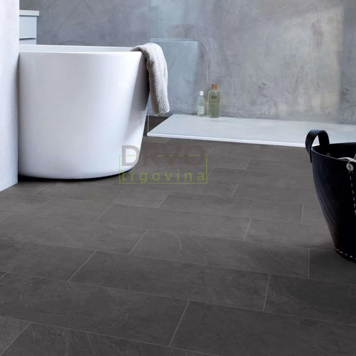 SPC VINIL 5mm/KL.33 QUICKSTEP 40035x BLACK SLATE, RASPOLOŽIVO 7,396m2 