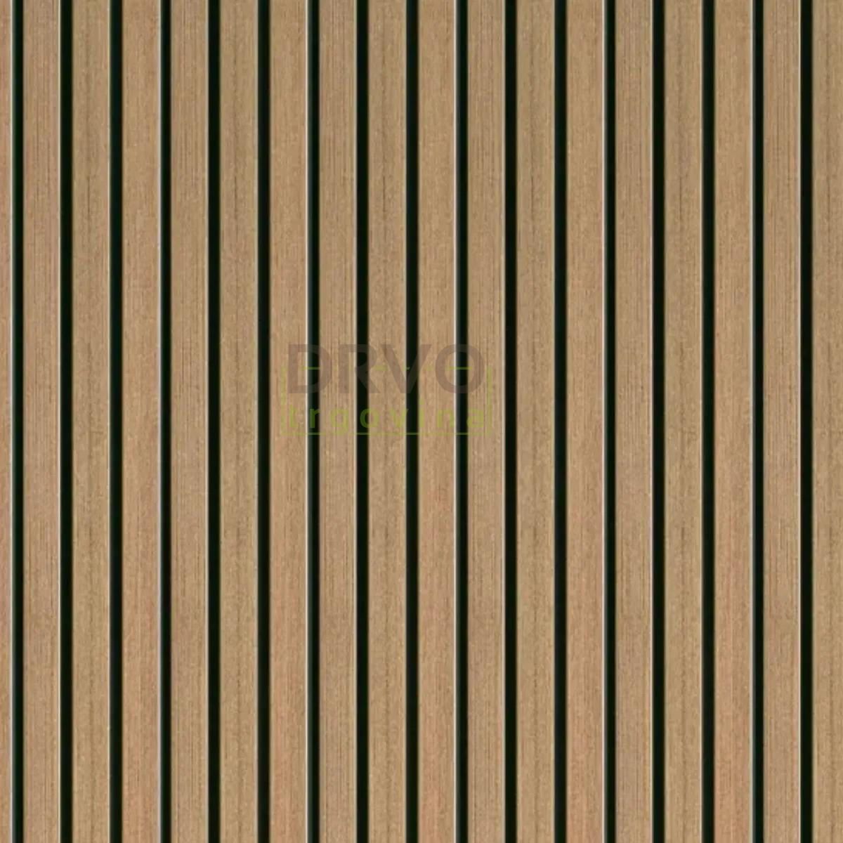 ZIDNA OBLOGA FN WALLY MDF SF674 FOEI73P CRNA/HRAST 8/180/2670mm pak=0,481m2 