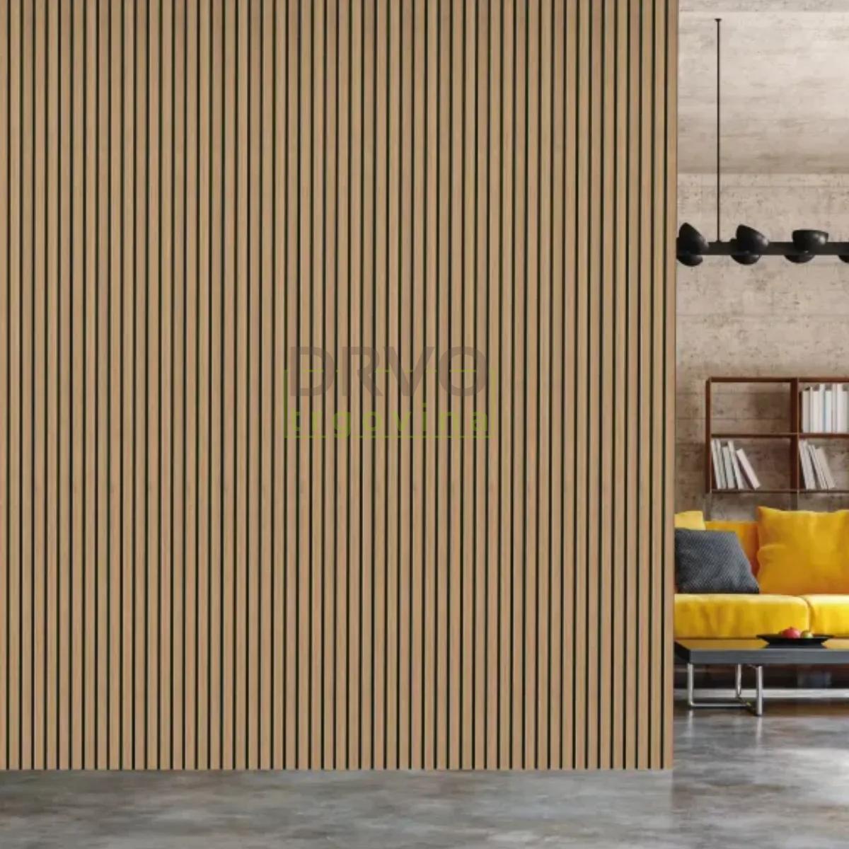 ZIDNA OBLOGA FN WALLY MDF SF674 FOEI73P CRNA/HRAST 8/180/2670mm pak=0,481m2 