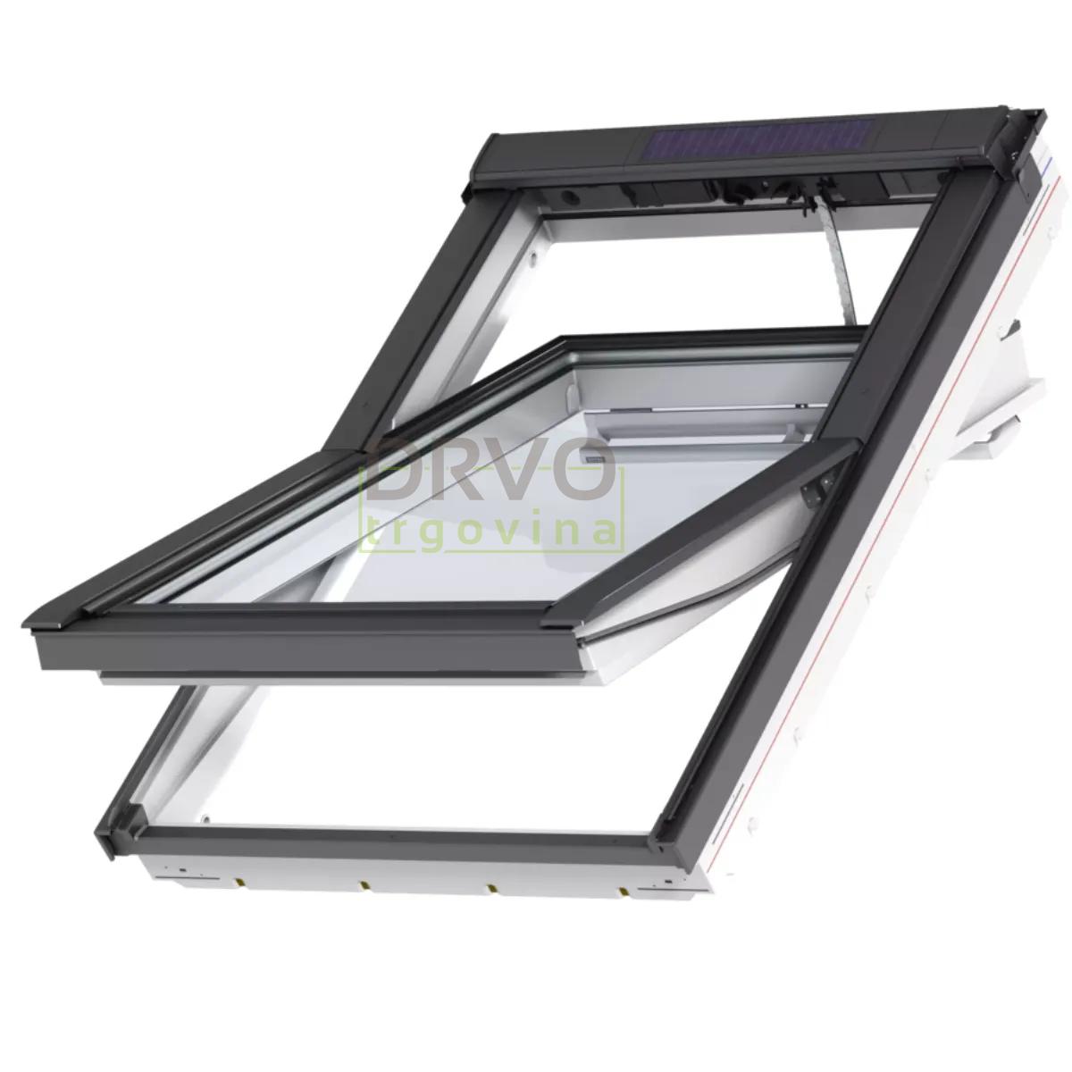 VELUX PREMIUM KROVNI PROZOR, BIJELI POLIURETAN, SOLARNO NAPAJANJE, STAKLO 68 