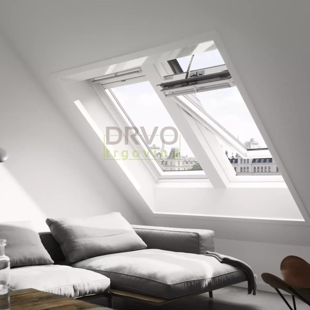 VELUX PREMIUM KROVNI PROZOR, BIJELI POLIURETAN, SOLARNO NAPAJANJE, STAKLO 68 