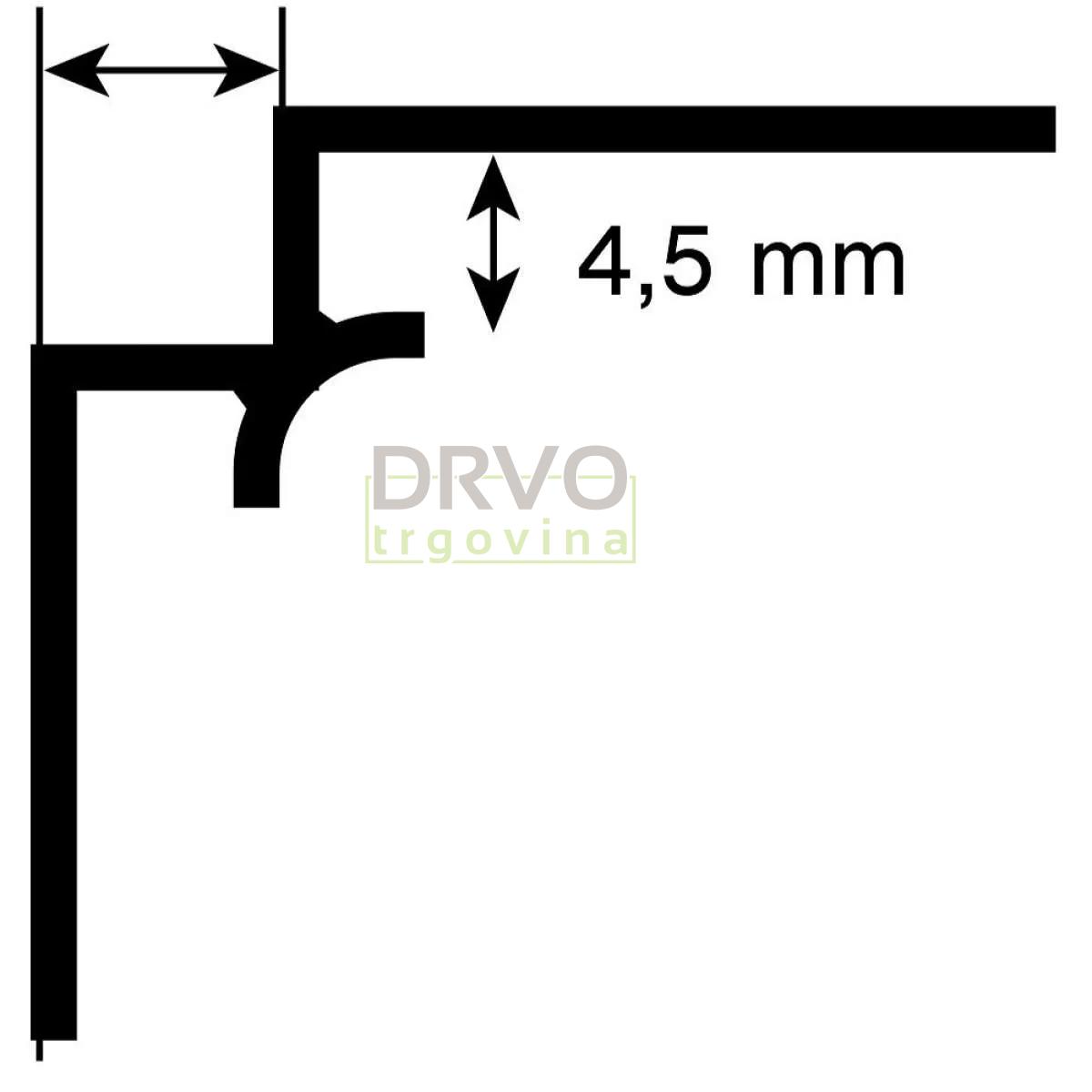UNUTARNJI PROFIL ROCKO ANTIK 2800mm 