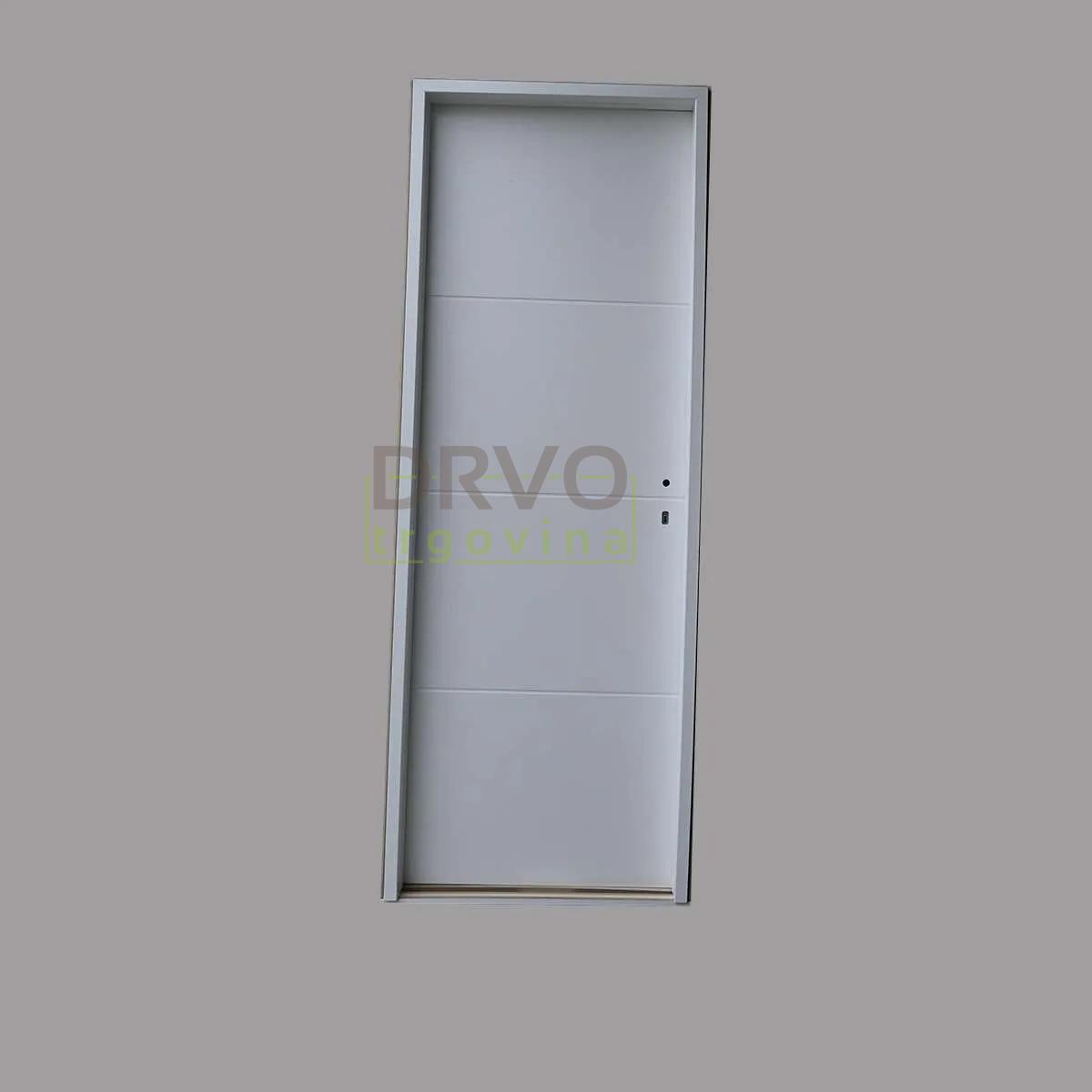 VRATA S DOVRATNIKOM CPL 0011 BIJELA, SKRIVENI PANTI, MAGNETSKA BRAVA, 78x210 