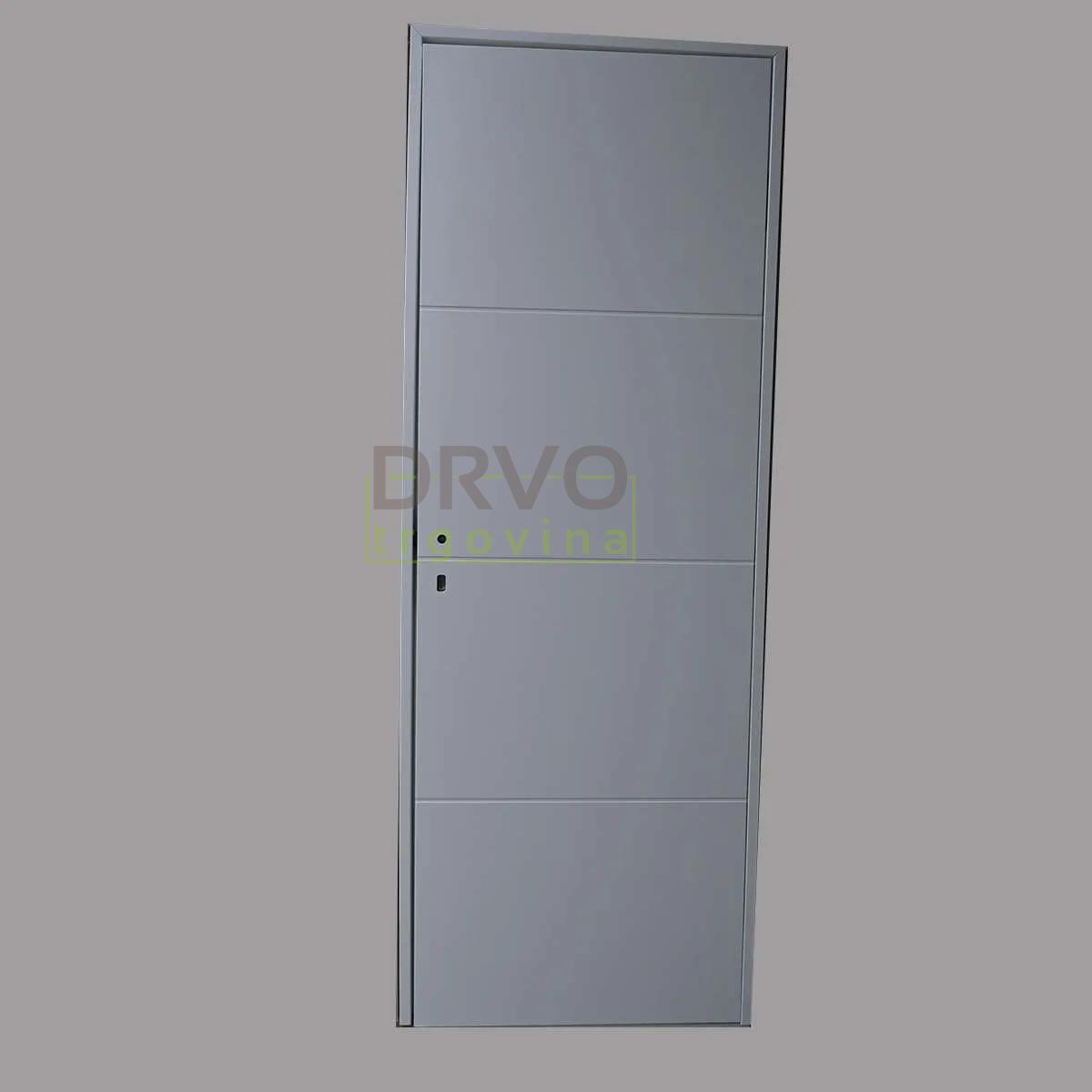 VRATA S DOVRATNIKOM CPL 0011 BIJELA, SKRIVENI PANTI, MAGNETSKA BRAVA, 78x210 